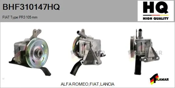 Hydraulic Pump, steering (BHF310147HQ)