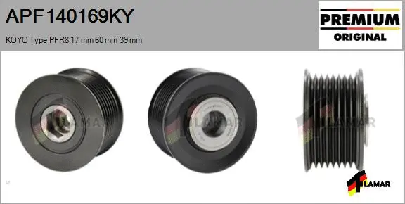 Belt Pulley, alternator (APF140169KY)