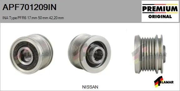 Belt Pulley, alternator (APF701209IN)