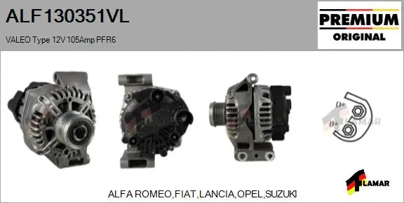 Alternator (ALF130351VL)