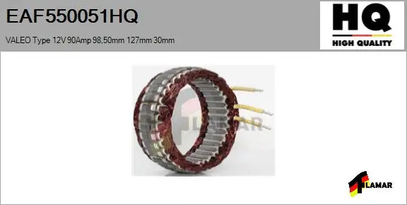 Stator, alternator (EAF550051HQ)