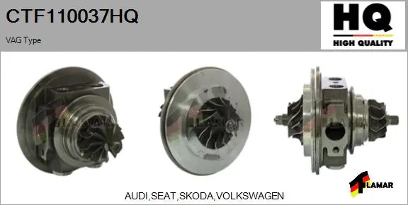 Core assembly, turbocharger (CTF110037HQ)