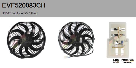 Electric Motor, radiator fan (EVF520083CH)