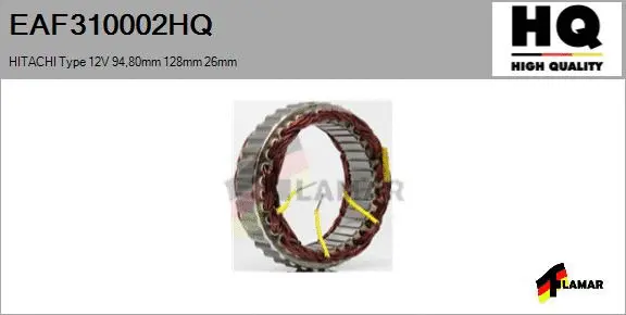 Stator, alternator (EAF310002HQ)