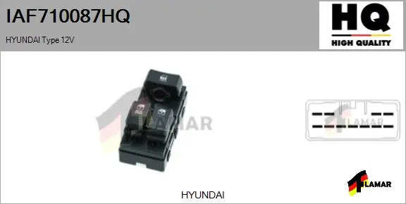 Switch, window regulator (IAF710087HQ)