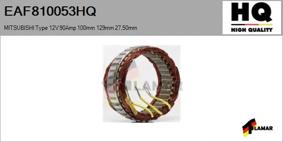 Stator, alternator (EAF810053HQ)