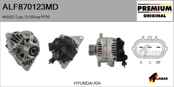 Alternator (ALF870123MD)
