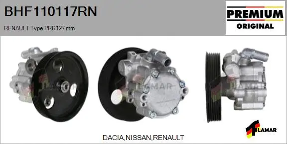 Hydraulic Pump, steering (BHF110117RN)