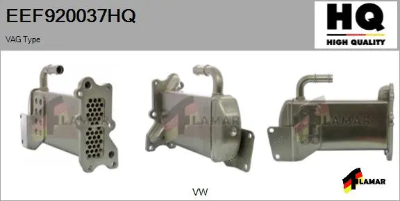 Cooler, exhaust gas recirculation (EEF920037HQ)