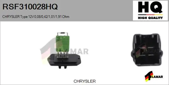 Resistor, interior blower (RSF310028HQ)