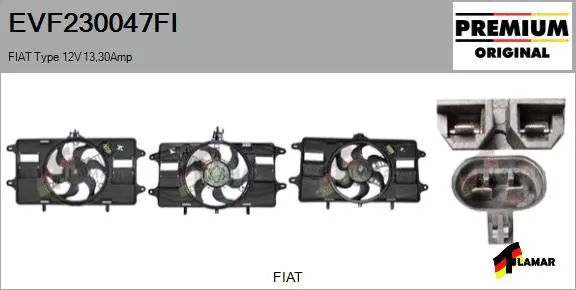 Electric Motor, radiator fan (EVF230047FI)
