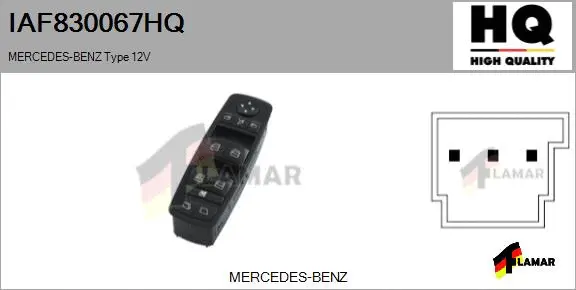 Switch, window regulator (IAF830067HQ)