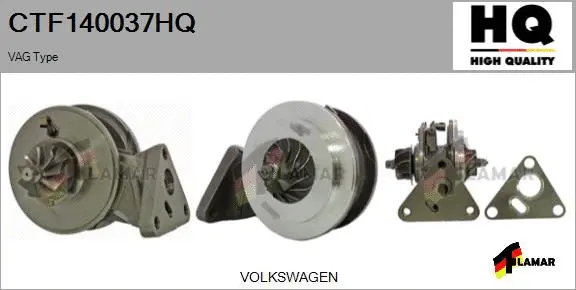 Core assembly, turbocharger (CTF140037HQ)