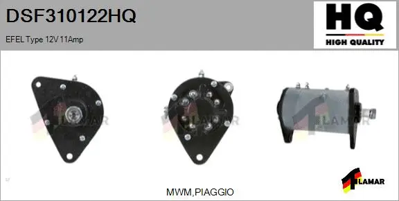 Alternator, starter (DSF310122HQ)