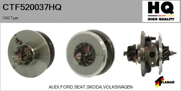 Core assembly, turbocharger (CTF520037HQ)