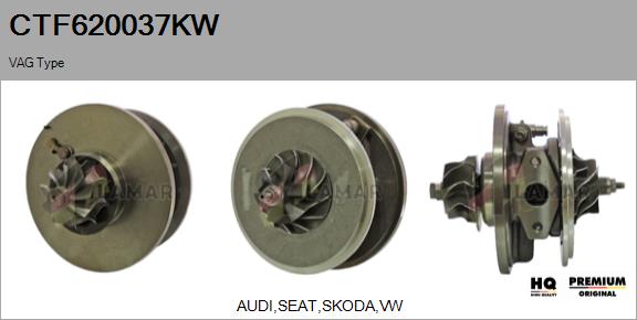 Core assembly, turbocharger (CTF620037KW)