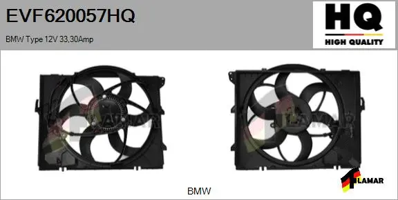 Electric Motor, radiator fan (EVF620057HQ)