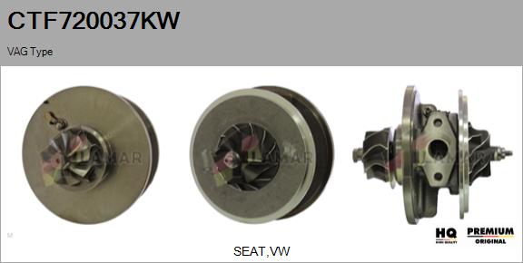 Core assembly, turbocharger (CTF720037KW)
