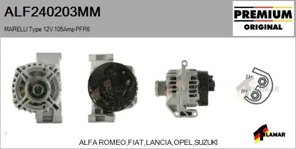 Alternator (ALF240203MM)