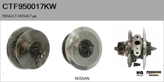 Core assembly, turbocharger (CTF950017KW)