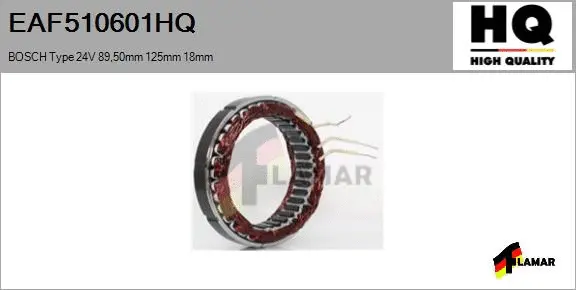 Stator, alternator (EAF510601HQ)