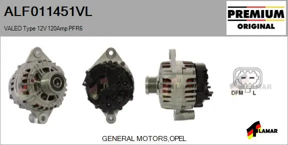 Alternator (ALF011451VL)