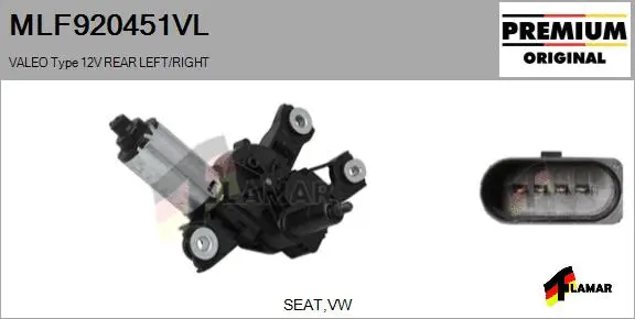 Wiper Motor (MLF920451VL)