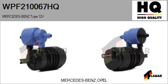 Washer Fluid Pump, window cleaning (WPF210067HQ)