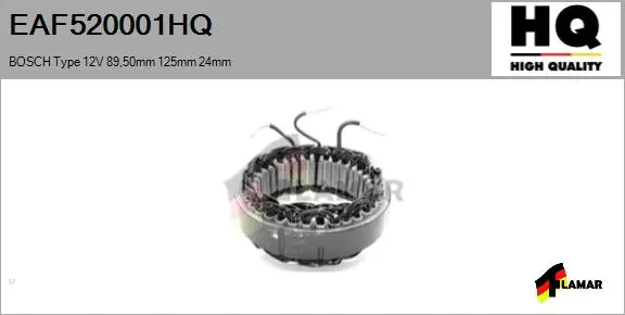 Stator, alternator (EAF520001HQ)