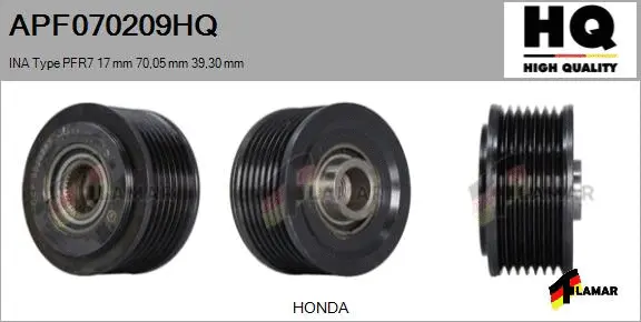 Belt Pulley, alternator (APF070209HQ)