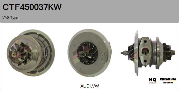 Core assembly, turbocharger (CTF450037KW)