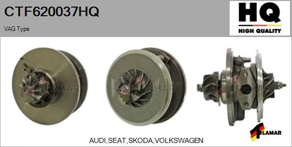 Core assembly, turbocharger (CTF620037HQ)