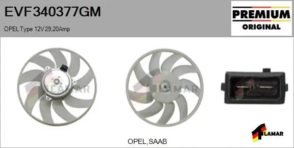 Fan, engine cooling (EVF340377GM)