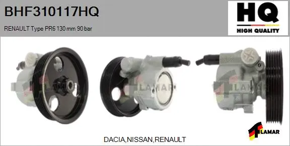 Hydraulic Pump, steering (BHF310117HQ)