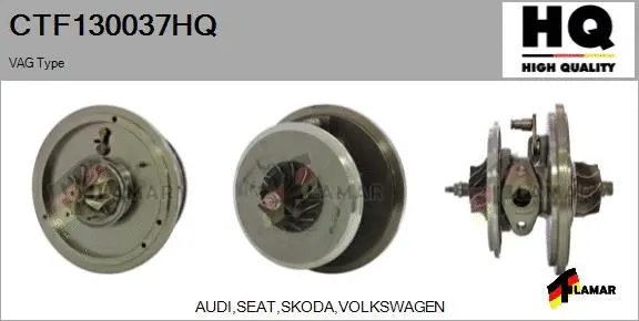 Core assembly, turbocharger (CTF130037HQ)