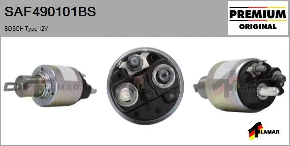 Solenoid Switch, starter (SAF490101BS)