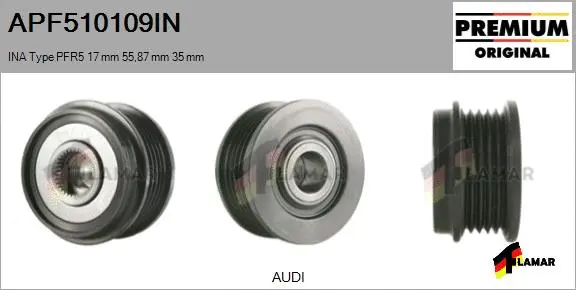 Belt Pulley, alternator (APF510109IN)