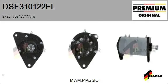Alternator, starter (DSF310122EL)