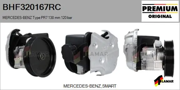 Hydraulic Pump, steering (BHF320167RC)