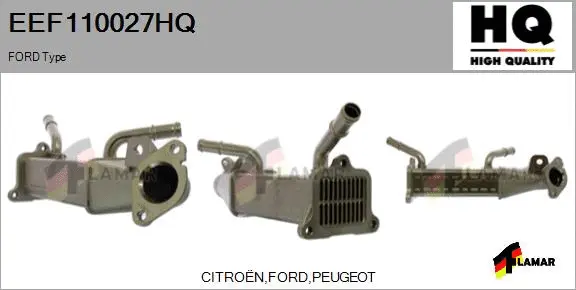 Cooler, exhaust gas recirculation (EEF110027HQ)