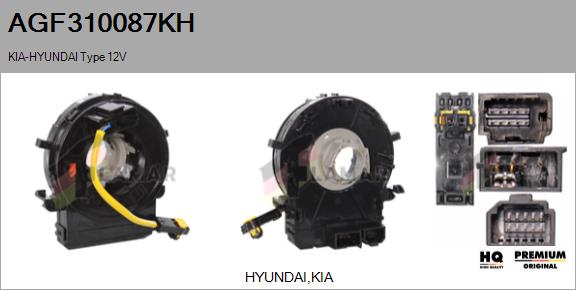 Clockspring, airbag (AGF310087KH)