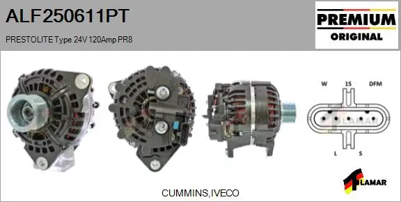 Alternator (ALF250611PT)