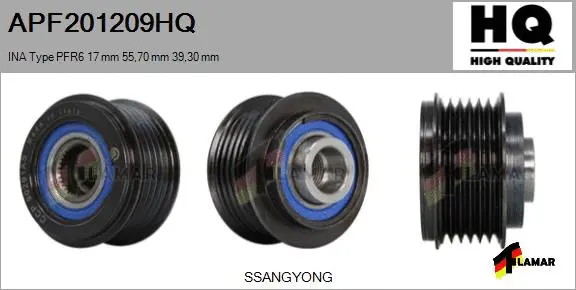 Belt Pulley, alternator (APF201209HQ)