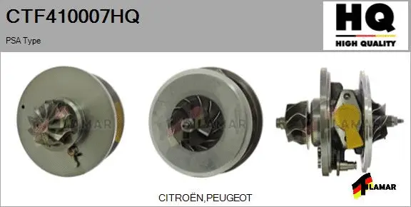 Core assembly, turbocharger (CTF410007HQ)