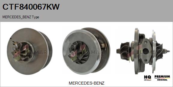 Core assembly, turbocharger (CTF840067KW)