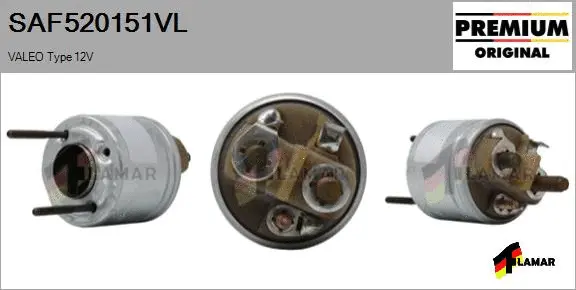 Solenoid Switch, starter (SAF520151VL)