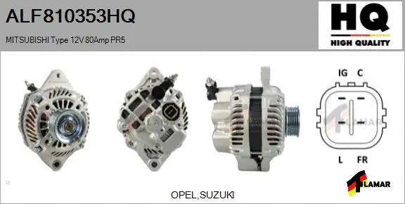 Alternator (ALF810353HQ)