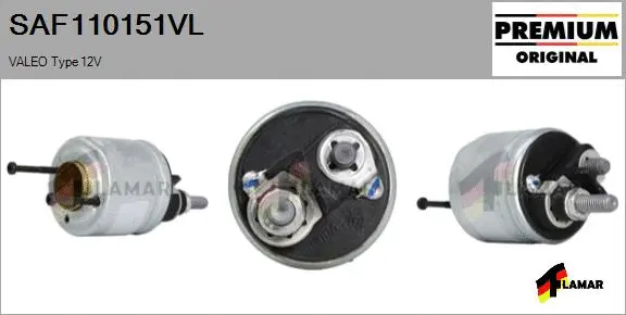 Solenoid Switch, starter (SAF110151VL)