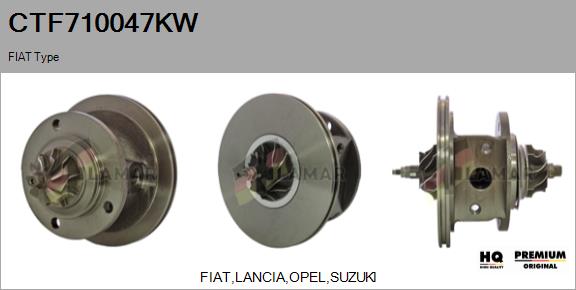 Core assembly, turbocharger (CTF710047KW)
