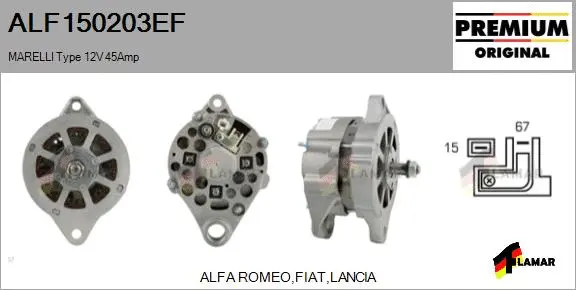 Alternator (ALF150203EF)